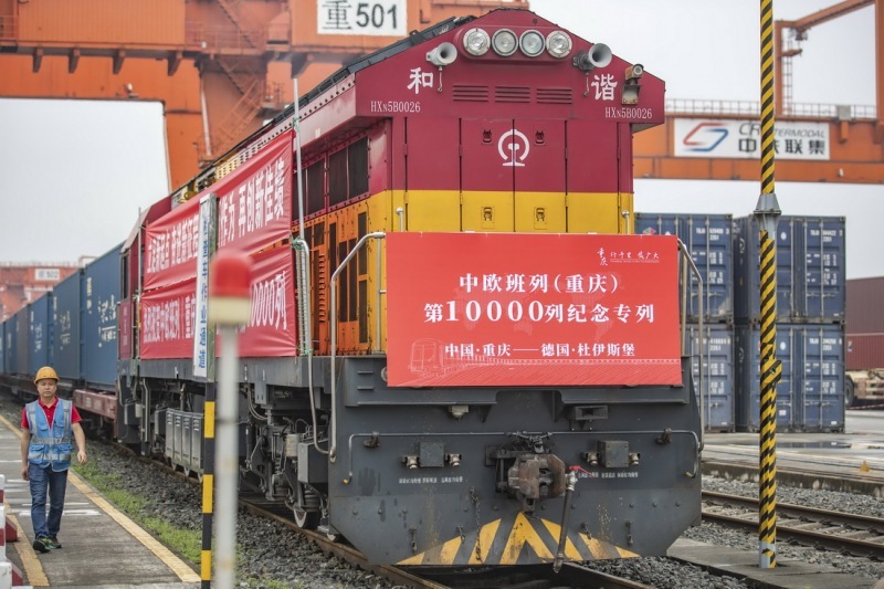 Количество грузовых поездов на первом маршруте Китай-Европа превысило 10000