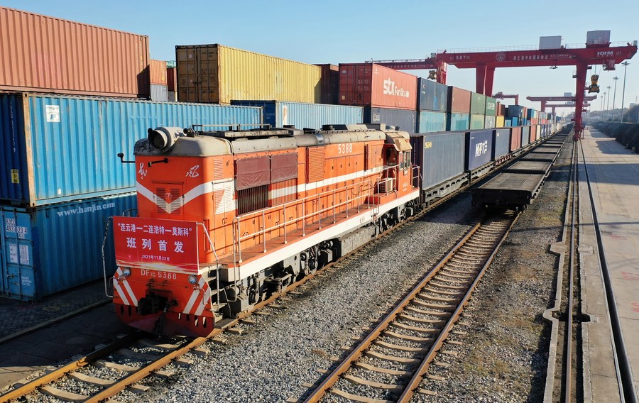 С начала 2022 года из пров. Цзянсу отправилось свыше 1 тыс. грузовых поездов Китай-Европа