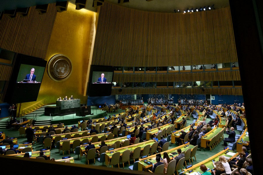 1 августа, ООН. 10-я Конференция по рассмотрению действия Договора о нераспространении ядерного оружия /ДНЯО/ в штаб-квартире ООН в Нью-Йорке. /Фото: Синьхуа/