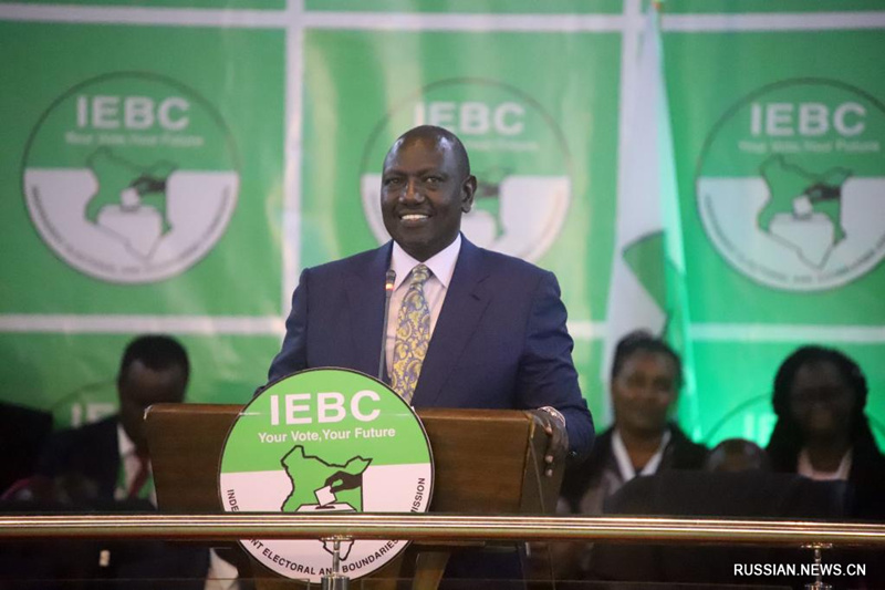 Вице-президента У. Руто объявили победителем президентских выборов в Кении