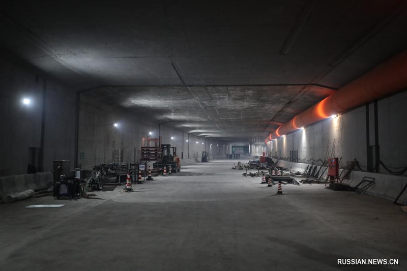 В китайском городе Далянь построили подводный тоннель