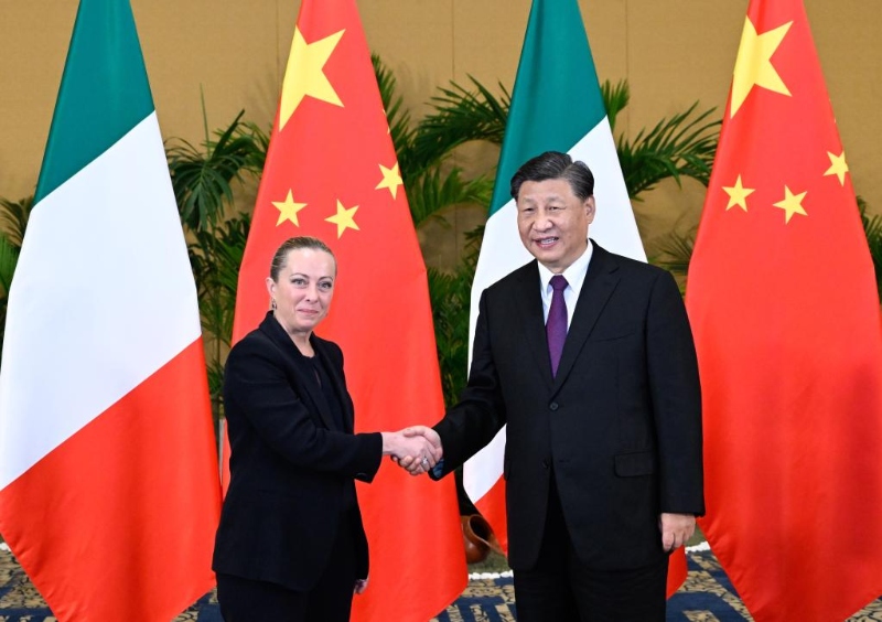 Си Цзиньпин провел встречу с премьер-министром Италии Дж. Мелони