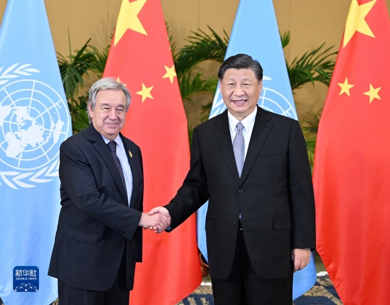Китай твердо поддерживает международную систему во главе с ООН -- председатель КНР Си Цзиньпин
