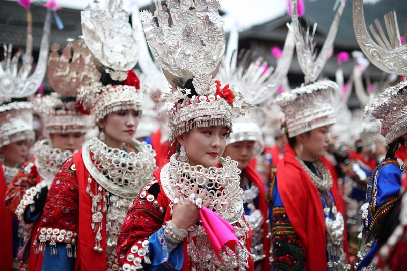 Народность Мяо провинции Гуйчжоу отметила праздник “Гуцзан”