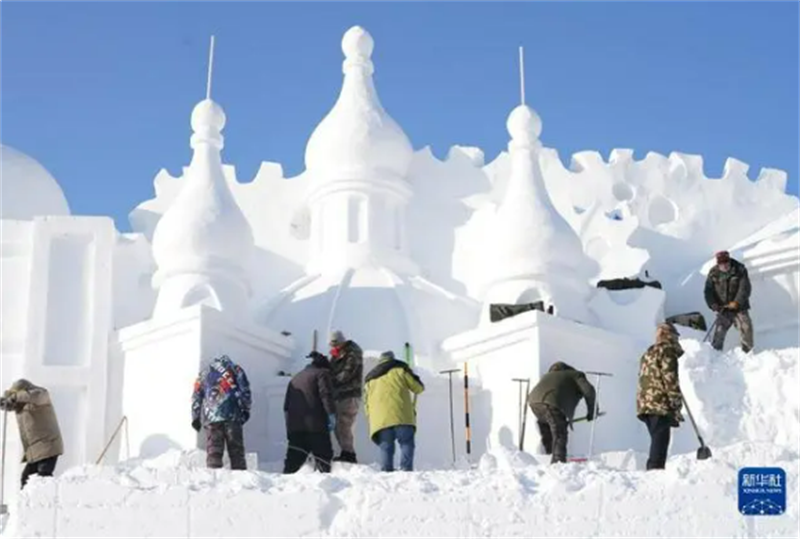 В Северо-Восточном Китае открылась выставка снежных скульптур