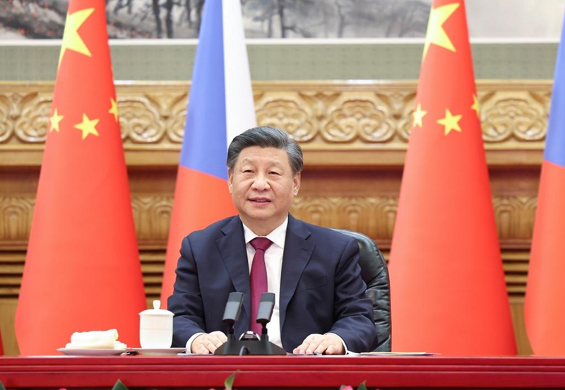 Си Цзиньпин провел по видеосвязи встречу с президентом Чехии