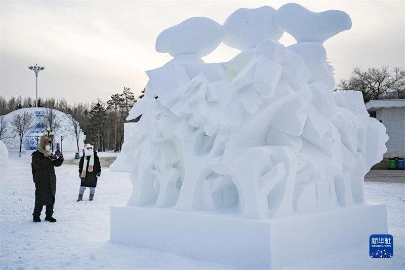 В Харбине завершился 29-й Всекитайский конкурс снежных скульптур