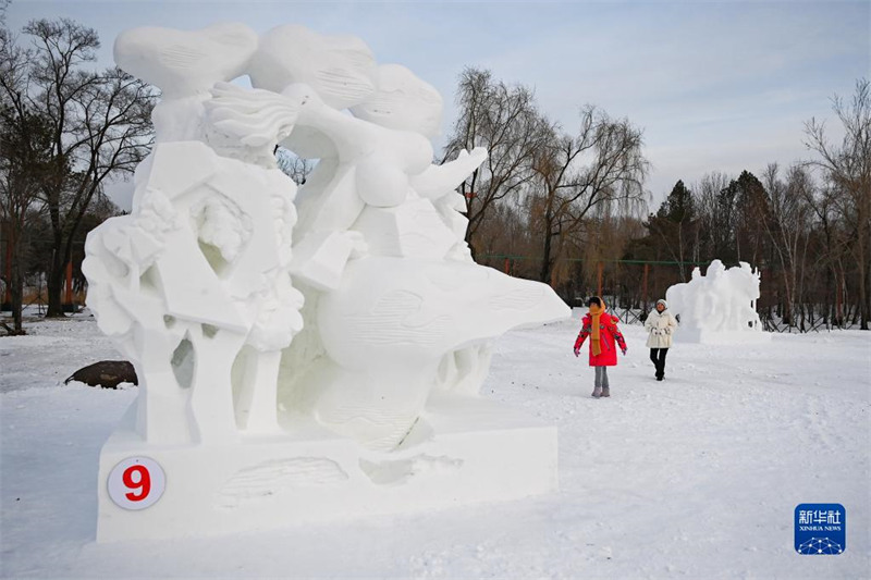 В Харбине завершился 29-й Всекитайский конкурс снежных скульптур