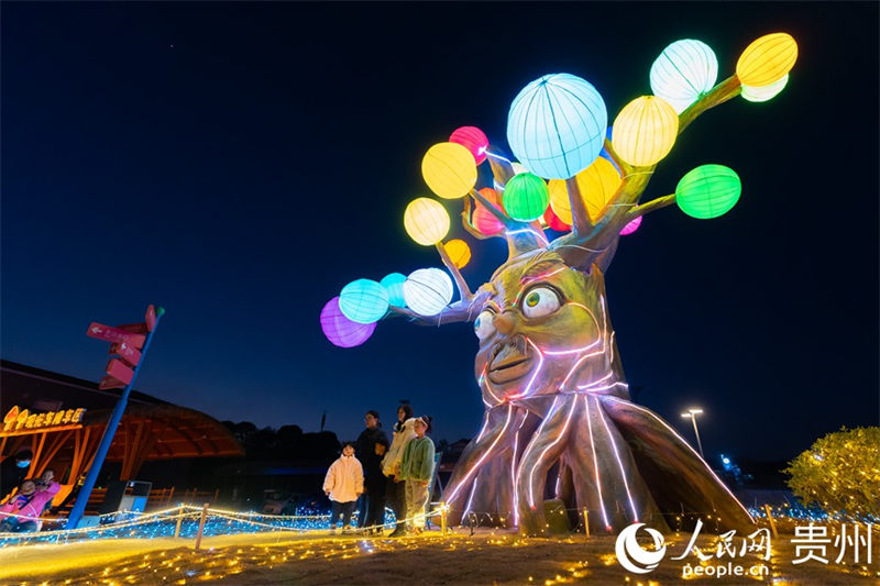 Фестиваль искусства иллюминации в городе Гуйян Китая
