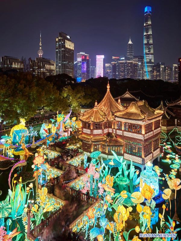 В Шанхае закрылась ярмарка фонарей