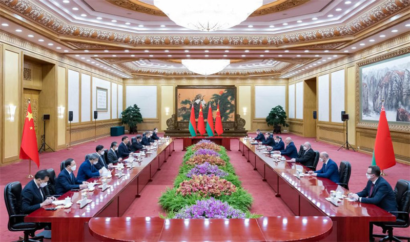 Си Цзиньпин провел переговоры с Президентом Республики Беларусь А. Лукашенко