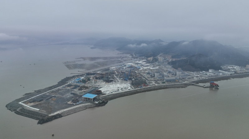 Вид на АЭС «Саньмэнь» с высоты птичьего полета. Фото предоставлено АЭС «Саньмэнь»