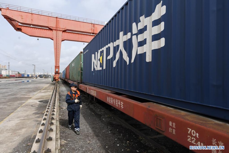Новый маршрут грузовых поездов Китай-Европа связал северокитайский город с Ташкентом