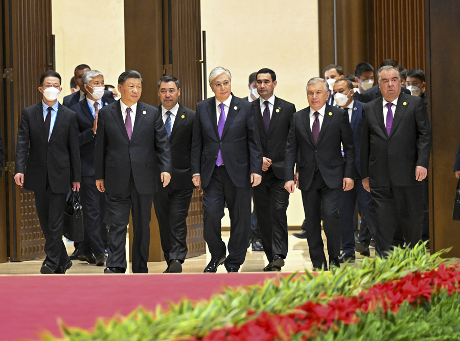 Си Цзиньпин и лидеры стран Центральной Азии встретились с прессой
