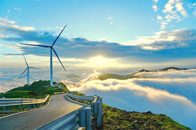 Строительство ветроэлектростанции способствует развитию туризма в уезде Шанъю