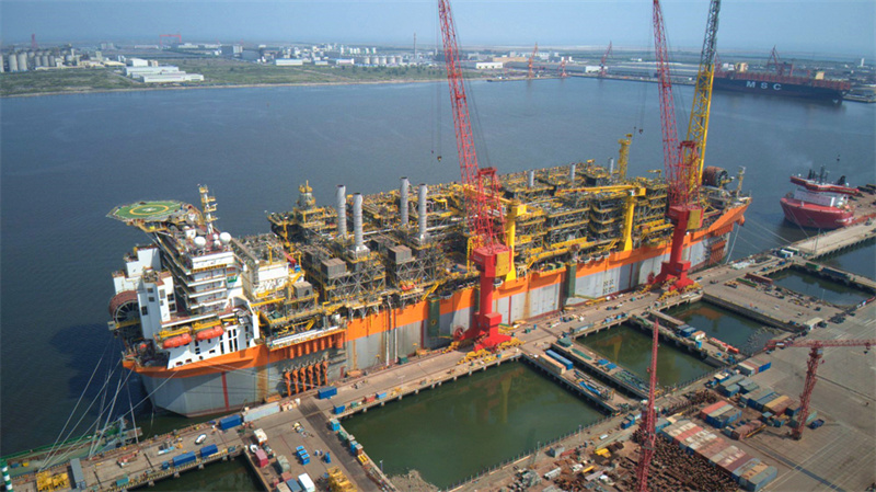 В Тяньцзине заказчику передано одно из самых больших нефтепромысловых судов в мире