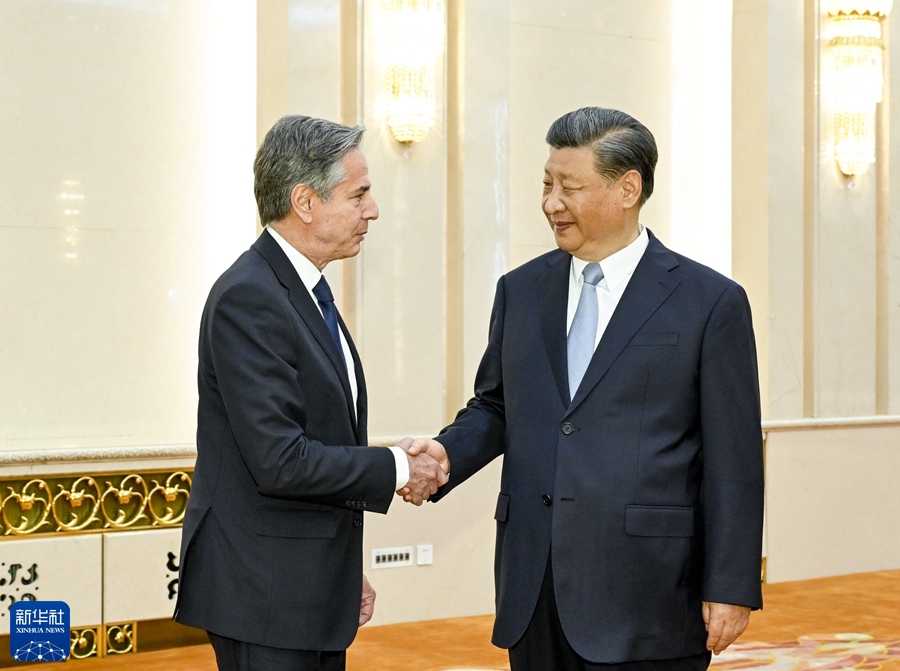 Си Цзиньпин встретился с госсекретарем США Э. Блинкеном в Пекине
