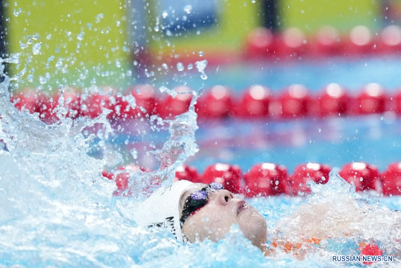 Вань Лэтянь завоевала золото в финальном заплыве на 100 м на спине среди женщин в рамках 19-х Азиатских игр в Ханчжоу