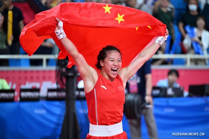 Китаянка У Юй выиграла золото на турнире по боксу в рамках 19-х Азиатских игр в Ханчжоу