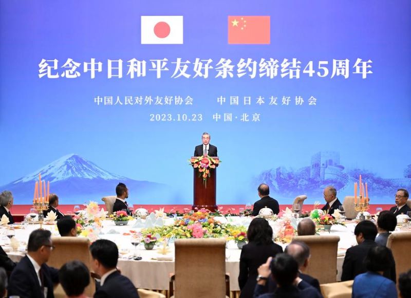 Китайско-японские отношения должны вернуться на путь здорового развития -- Ван И