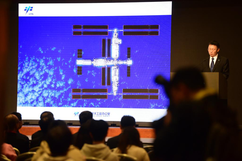 В Китае впервые представили полное изображение Китайской орбитальной станции в высоком разрешении