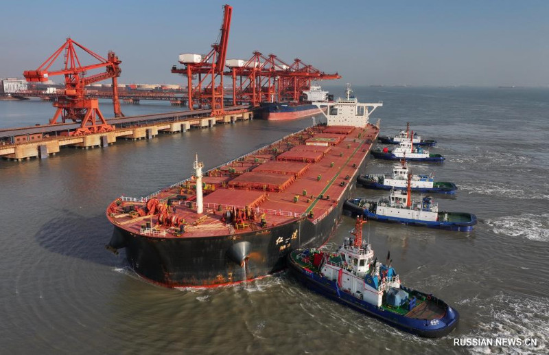 В 2023 году грузооборот портовой зоны Цаофэйдянь на севере Китая превысил 535 млн тонн