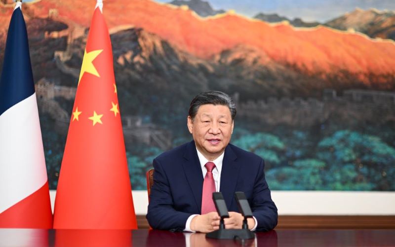 Си Цзиньпин выступил с видеообращением к участникам приема, посвященного 60-летию установления китайско-французских дипломатических отношений