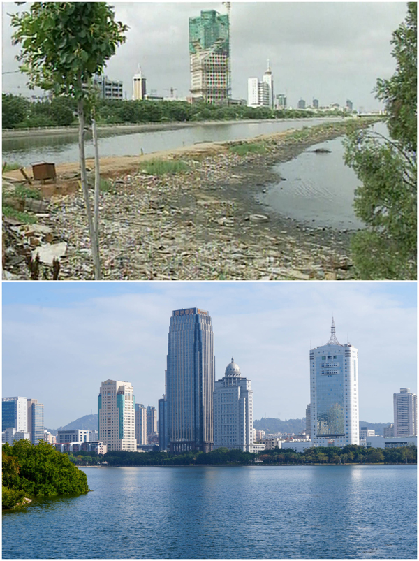От грязного озера до «зеленых легких» города: великолепное преображение озера Юньдан в городе Сямэнь