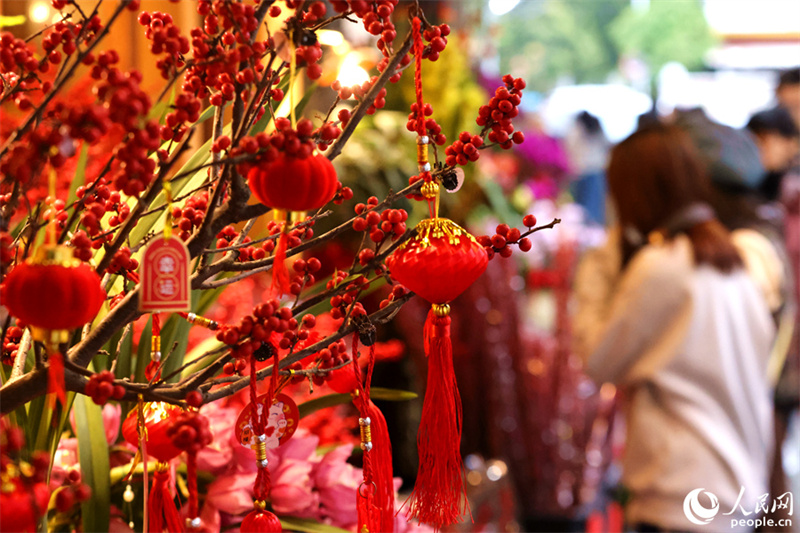 Цветочный рынок Сямэня в преддверии Нового года