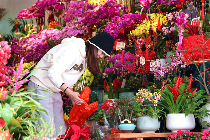 Цветочный рынок Сямэня в преддверии Нового года