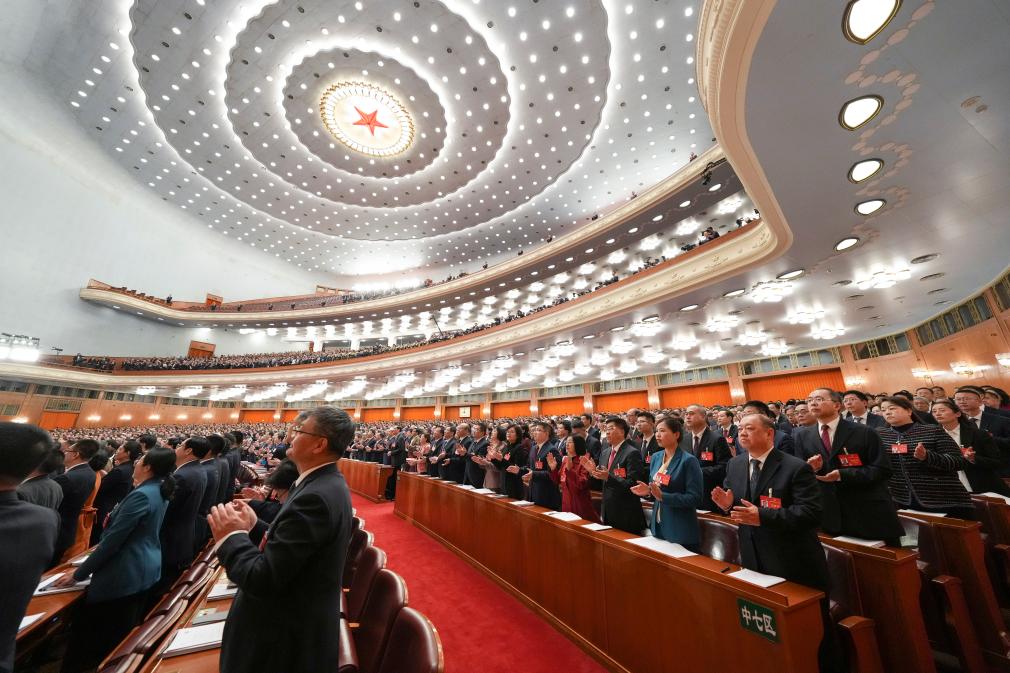 Си Цзиньпин присутствует на открытии 2-й сессии ВСНП 14-го созыва