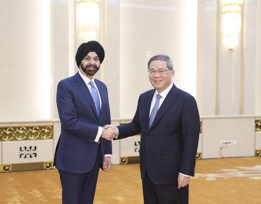 Премьер Госсовета КНР встретился с президентом Всемирного банка