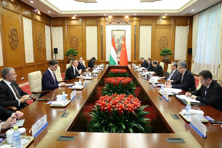 Министр иностранных дел КНР провел переговоры с главой МИД Венгрии