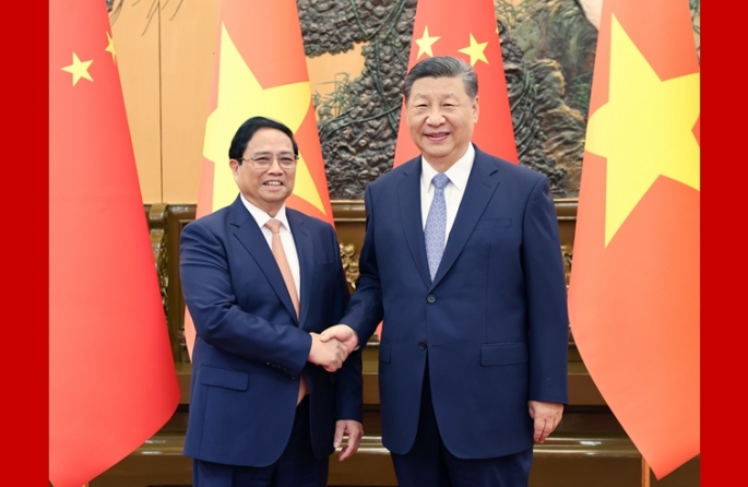 Си Цзиньпин встретился с премьер-министром Вьетнама