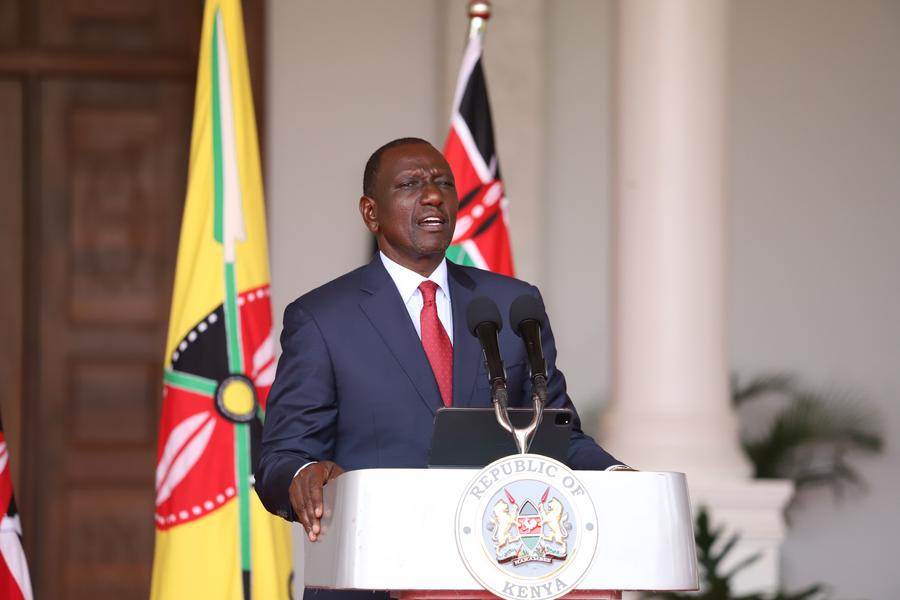 11 июля, Найроби. Президент Кении Уильям Руто произносит речь в столице страны Найроби. /Фото: Синьхуа/