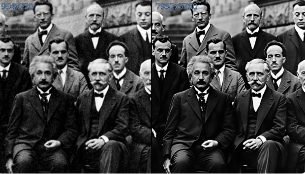 В Китае разработана модель, восстанавливающая старые фотографии с 8K-качеством за 1,7 секунды
