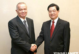 Встреча председатель КНР Ху Цзиньтао с президеномт Узбекистана 