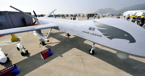 Новый БПЛА Китая на Китайском международном авиасалоне "Аэрошоу Чайна-2012" ——Wing Loong