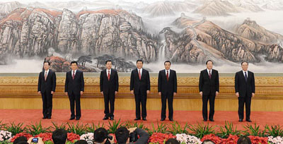 Встреча членов ПК Политбюро ЦК КПК нового созыва с китайскими и зарубежными журналистами