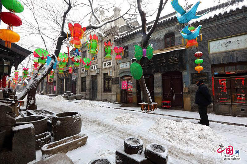 Разнообразные фонари в честь праздника Весны в древнем городке Чжоуцунь (2)