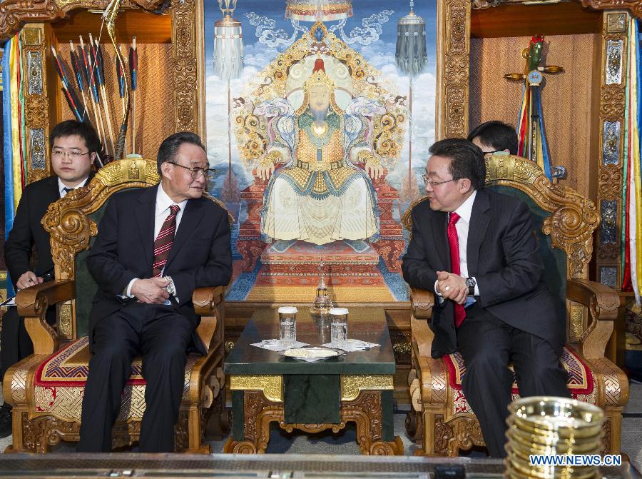 У Банго встретился с президентом Монголии (2)