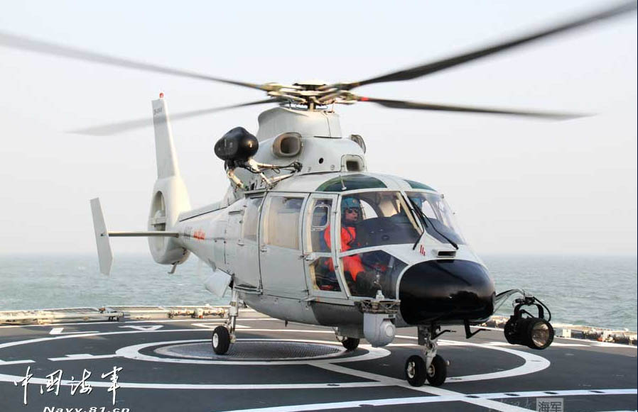 Военно-морская авиация Китая провела интенсивную подготовку по посадке вертолетов (5)