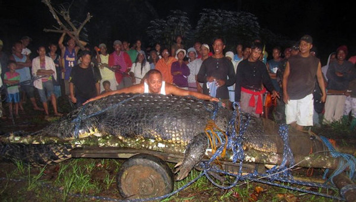 Самый большой в мире крокодил скончался на Филиппинах