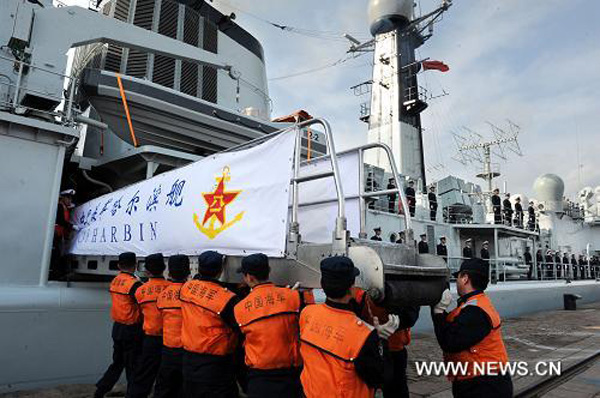 14-й отряд военных кораблей Китая отправился в Аденский залив для конвоирования судов (4)