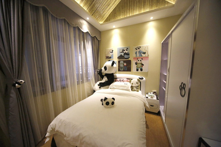 В Сычуани открыта первая в мире гостиница на тему панд (9)