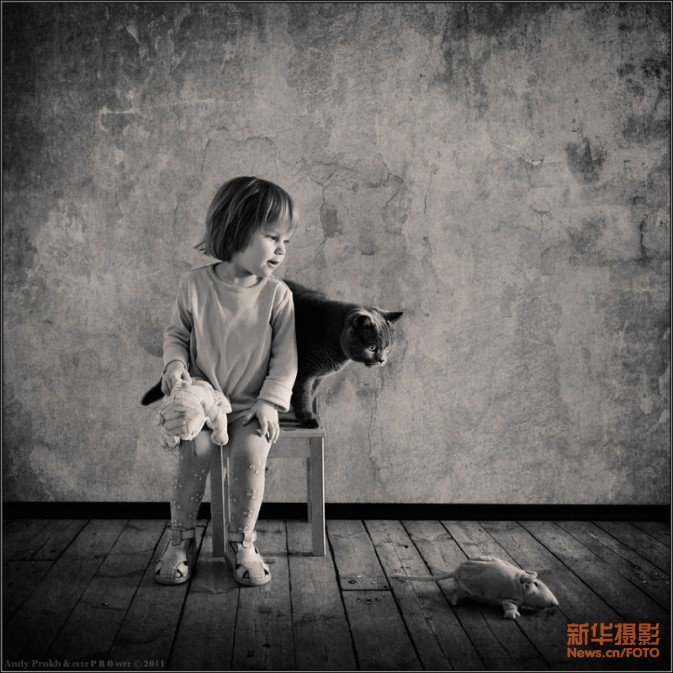 Девочка и кот: удивительный фотопроект от Andy Prokh (10)