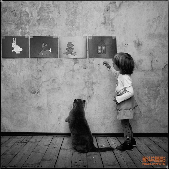 Девочка и кот: удивительный фотопроект от Andy Prokh (2)