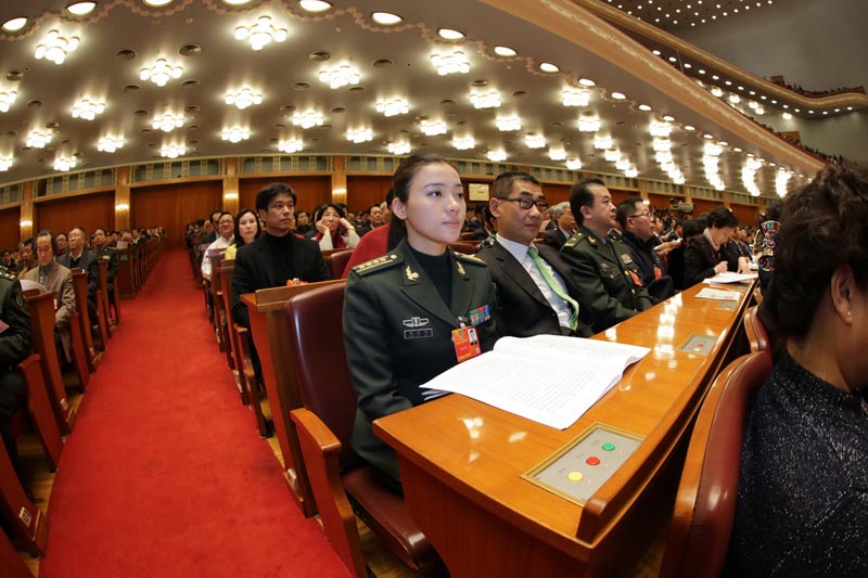 Юй Чжэншэн объявил 1-ю сессию ВК НПКСК 12-го созыва открытой (2)