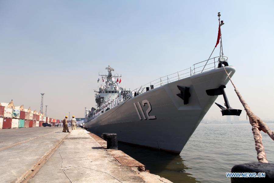 Конвойная флотилия ВМС НОАК прибыла в Карачи для участия в многонациональных военных учениях "Мир-13" (6)