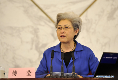 Фу Ин стала первой женщиной-представителем ВСНП